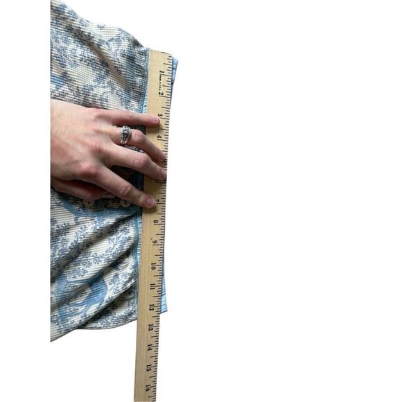 Free People Chill Evening Fairisle Pajamas Pants size S Cream Blue - Picture 6 of 8